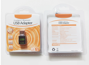 600mpbs usb wifi bluetooth adaptörü kablosuz ağ kartı 802.11ac WiFi güvenlik cihazı alıcı bluetooth ve wifi adaptörü pc 2 in 1 için - Product Image 5
