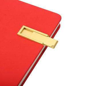 A5 Pu cuero Simple logotipo personalizado Steno encuadernación cuaderno diario planificador con disco flash USB para nuevos artículos más de tendencia - Product Image 4