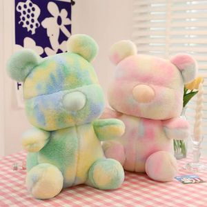 AIFEI <strong>TOY</strong> Cartoon Violence Colorful Bear Plush <strong>Toy</strong> Tie Dyed Teddy Bear Doll Children's Birthday Gift - Product Image 4