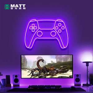 Матовая индивидуальная игровая консоль на заказ, играющая в ретро Xbox P5S, игровой контроллер неоновая вывеска - Product Image 3