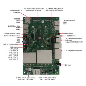 WPQ873 IPQ8072A Chipset WiFi6 Dual Band Support 5G Cellular Modem <strong>Embedded</strong> Board - Product Image 3