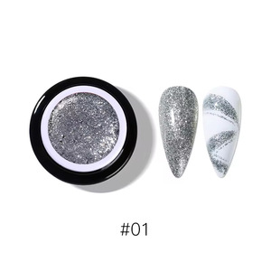 सुपर उज्ज्वल 12-रंग प्लैटिनम जेल पॉलिश यूव नाखून पेंट सेट ओएम निजी लेबल सैलून नाखून कला डिजाइन धातु फिनिश के साथ डिजाइन - Product Image 6