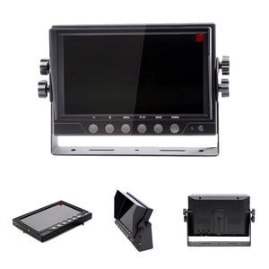 Monitor de coche de 7 pulgadas con pantalla LCD Digital AHD1080P funciona con cámara de respaldo de camión y cámara de remolque para monitoreo de Vista trasera