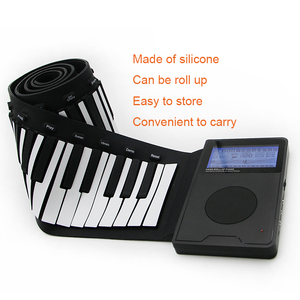 Controlador Digital Midi, sintetizador enrollable de silicona para Piano, Piano enrollable para niños, instrumentos musicales, Orga electrónica suave plegable