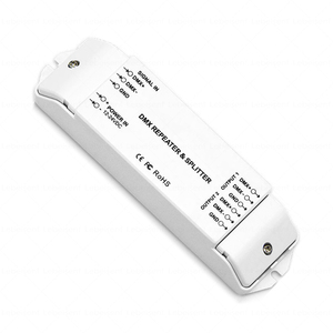 Amplificador de señal DMX para lámpara LED, módulo de tira de píxeles DMX512, 1 entrada a 2 salidas, 1990, 12V, 24V, DMX512, 1 entrada a 2 salidas - Product Image 1