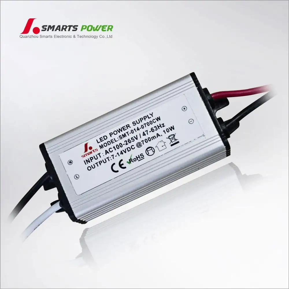 Mini pilote led 12v 700ma, à courant constant, 10w