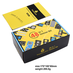 Yeni Keyestudio 48 in 1 sensör başlangıç kiti Arduino DIY projeleri için hediye kutusu ile (48 adet sensörler)