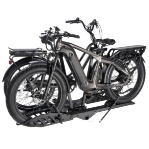 Phổ Hitch gắn giá Xe đạp cho e-xe đạp, hỗ trợ lên đến 5 inch chất béo lốp xe, 2 xe đạp tàu sân bay cho xe ô tô và suvs - Product Image 1