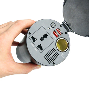 150W通用12V/24v至110V/120V/220V/230电源逆变器直流交流转换器类型-C端口QC3.0功能，用于汽车旅行适配器 - Product Image 1