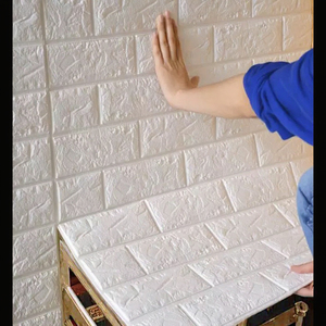 Modern su geçirmez 3D PVC köpük etiket Peel sopa duvar kağıtları oturma odası Villa merdiven banyo yemek spor süslemeleri için - Product Image 3