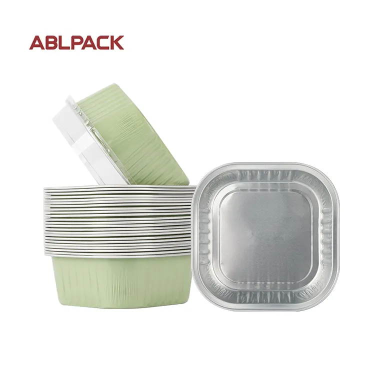 ABLPACK 2024 300ml 식품 용기 트레이 베이킹 컵 과자 알루미늄 호일 용기 주방 장비
