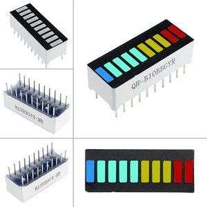 LED-Modul 10-Segment-Lichtanzeige Mehrfarben-Balken diagramm Ultra leuchtend Rot Gelb Grün Blau 4 Farben für Arduino