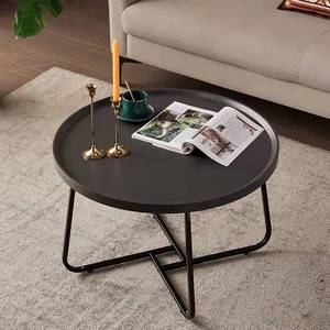 Mesa de té multifuncional de lujo con luz nórdica, sala de estar Simple moderna, unidad pequeña para el hogar, sala de estar Circular, mesa al lado - Product Image 3
