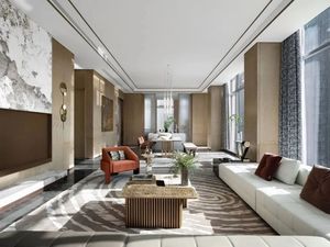 Sanhai ışık lüks tarzı iç tasarım 3D Max Renderings ev inşaat çizimleri görüntü kroki daire yüksek sınıf ev - Product Image 2