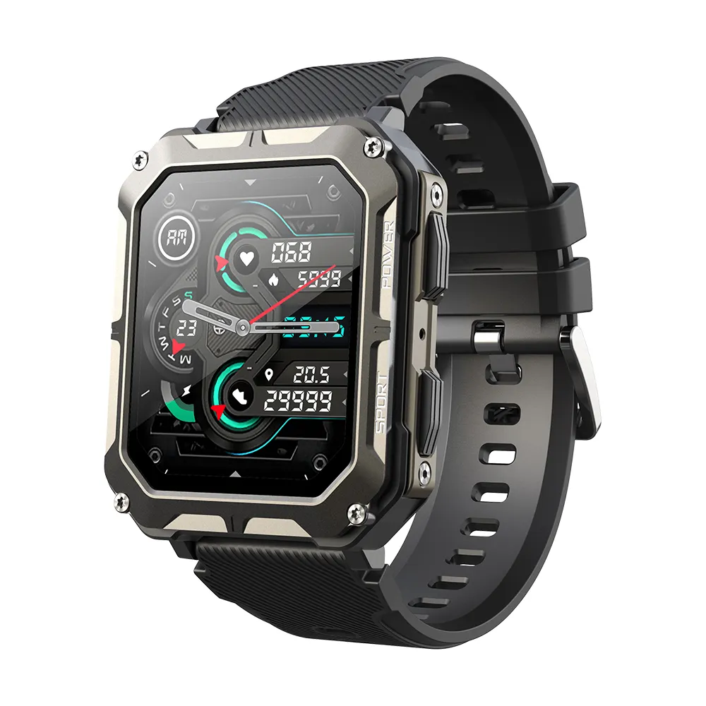 G & M-reloj inteligente C20 Pro IP68, accesorio de pulsera deportivo resistente al agua con Bluetooth, llamadas telefónicas, respuesta a llamadas, batería de larga duración de 380 mAh, novedad de 2023