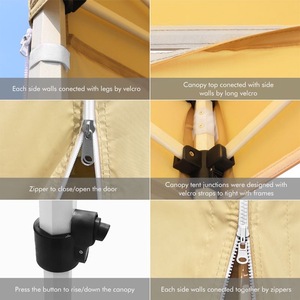 Nhôm gấp lều 3x3 pop-up hiển thị cho các sự kiện ngoài trời cho các bên đám cưới thương mại cho Thấy-gazebo tán - Product Image 5