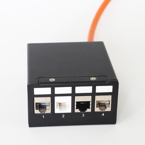 Caja de panel de conexión de 4 puertos de fábrica OEM para conector Keystone de fibra RJ45 Keystone USB Keystone - Product Image 5