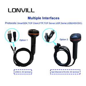 LONVILLイーサネット有線データマトリックスハンドヘルドコードリーダーUSB工業用バーコードスキャニングガン - Product Image 5