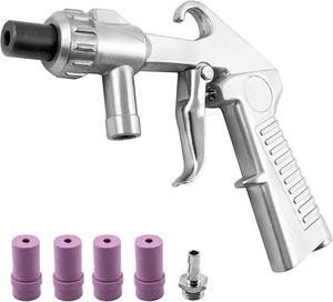 Kolay kullanım Mini cam toptan küçük yerçekimi besleme kumlama tabancası Soda hava elektrikli kumlama tabancası ekipmanları için pas sökücü - Product Image 3
