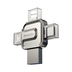 Memoria Flash 4 en 1, unidad Flash USB 3,0, interfaz de lectura, velocidad de 110 M/S, escritura de 30 MB/S, OTG, para interfaz USB/Micro/tipo-c