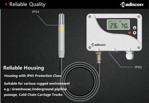 MTH800:0.3%-transmisor de temperatura y humedad con pantalla LCD Digital, Sensor de alta temperatura, 0- 120 grados