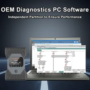 La herramienta profesional T6BBA tres en uno incluye BMW, MB, VAG, interfaz multiplexor, soporte de codificación de aplicaciones móviles WiFi