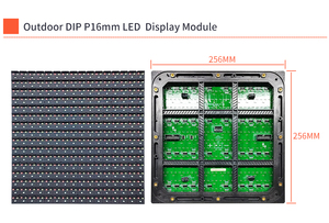 Grande centro commerciale all'aperto impermeabile pubblicità LED Display schermo P16 256 x256mm modulo LED - Product Image 5