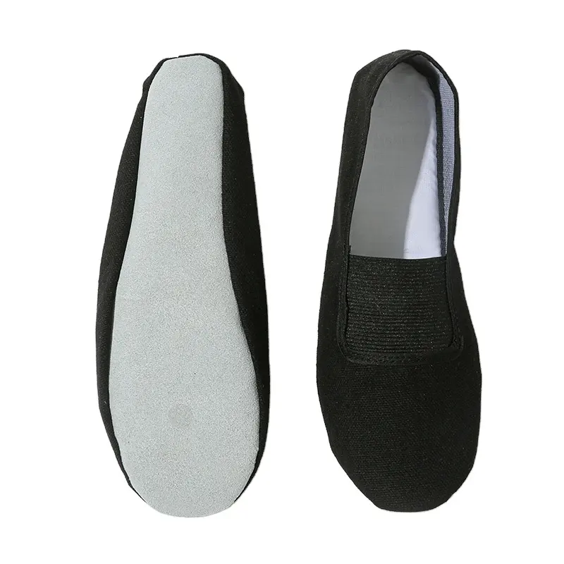 Chaussures de Ballet en cuir de gymnastique rythmique professionnelle chaussures de danse de ballet en cuir de vache pantoufles de danse pour hommes et femmes