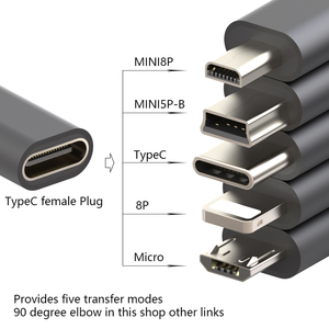 Type-<strong>C</strong> Female Turn-out Data Cable Is Suitable for Multi-length Mobile Phone Data Transmission of Various Turn-out Interfaces - Product Image 2