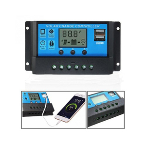 Schermo LCD Dual Usb Pv sistema di alimentazione 12 24 Volt 10a 20a 30a Micro Mini intelligente Pwm regolatore di carica solare - Product Image 2