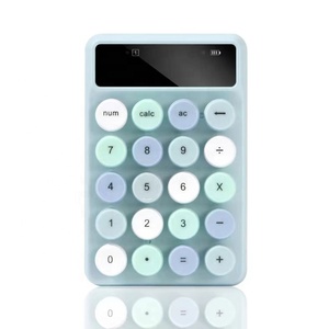 Miniteclado numérico inalámbrico, teclado rosa, 2,4G, externo, Circular, para Contabilidad financiera - Product Image 4