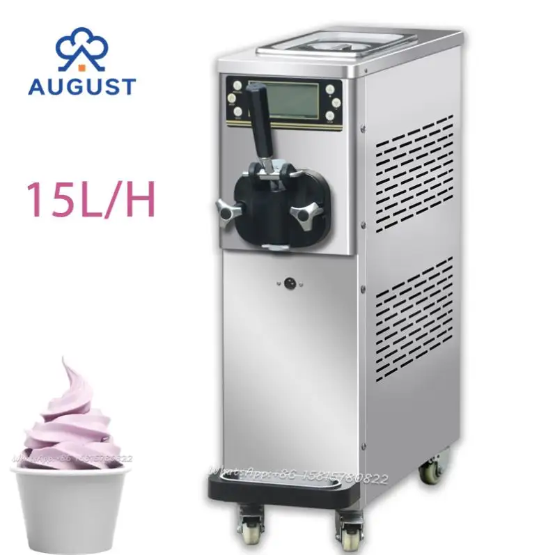 Máquina para hacer helados blandos para bebidas de frutas, yogur, leche, queso, máquina para hacer helados, compresor