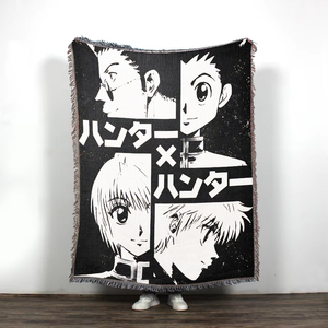 Bán Buôn Sản Phẩm Tấm Thảm Jacquard Dệt Chăn Độc Đáo Phim Hoạt Hình Thiết Kế Dệt Tấm Thảm Ném Với Tua Với Tùy Chỉnh Thiết Kế - Product Image 3