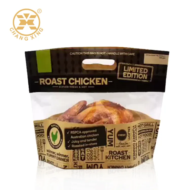 Roasted Chicken Bag Deli Bags Food Packaging Pouch Frozen Poulet Roast Chicken Pouch Whole Chicken Packaging