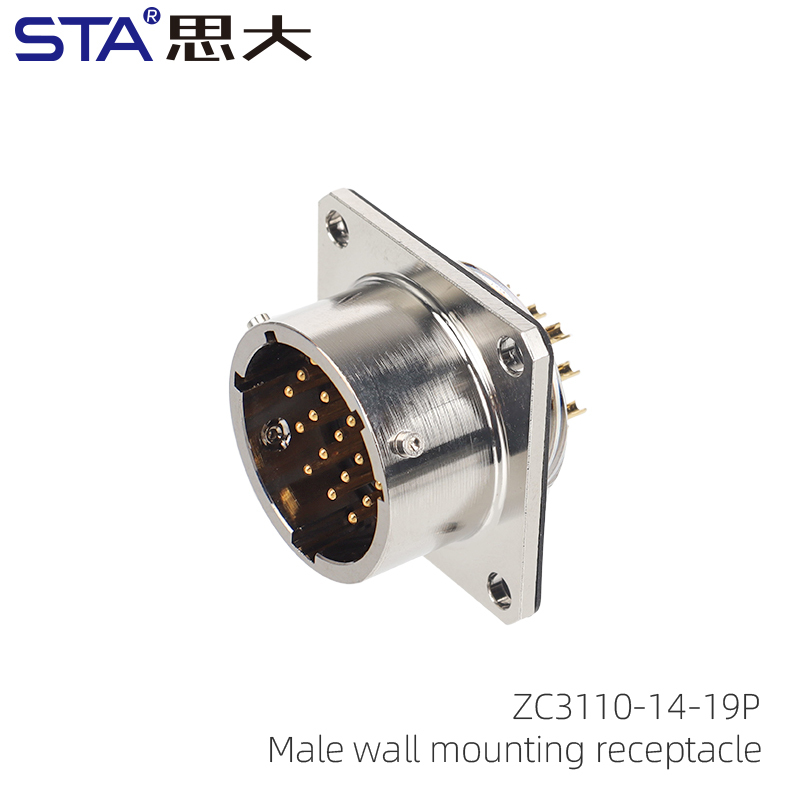 Receptáculo macho para montaje en pared