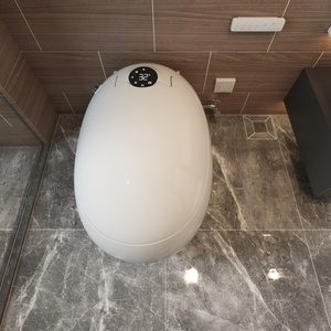 インテリジェントな卵形スマートトイレ自動センサー付きイノドロボウルWCトイレPトラップ排水付きスマートWcトイレリモコン - Product Image 2