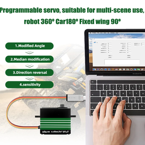 PTK 9835 MG-D 60kg bürstenloser programmier barer Hochgeschwindigkeits-Servo antrieb RC Car Metal Gear Digitaler Servomotor Drohnen gleiter Starr flügel - Product Image 5
