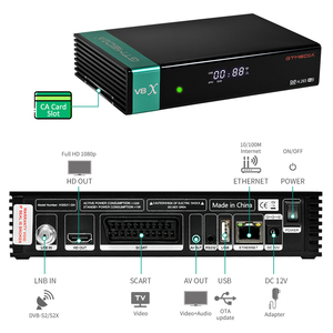 GTMEDIA 4K H.265衛星受信機V8X DVB S/S2/S2X CAカードスロット無料エアデコーダーサブスクリプションセットトップボックス - Product Image 3