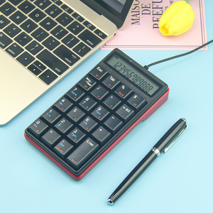 Small-size USB Wired <strong>Numeric</strong> <strong>Keypad</strong> 19 Keys Digital <strong>Keyboard</strong> Laptop Notebook Tablets Accounting 12-Digital POS Calculator - Product Image 4