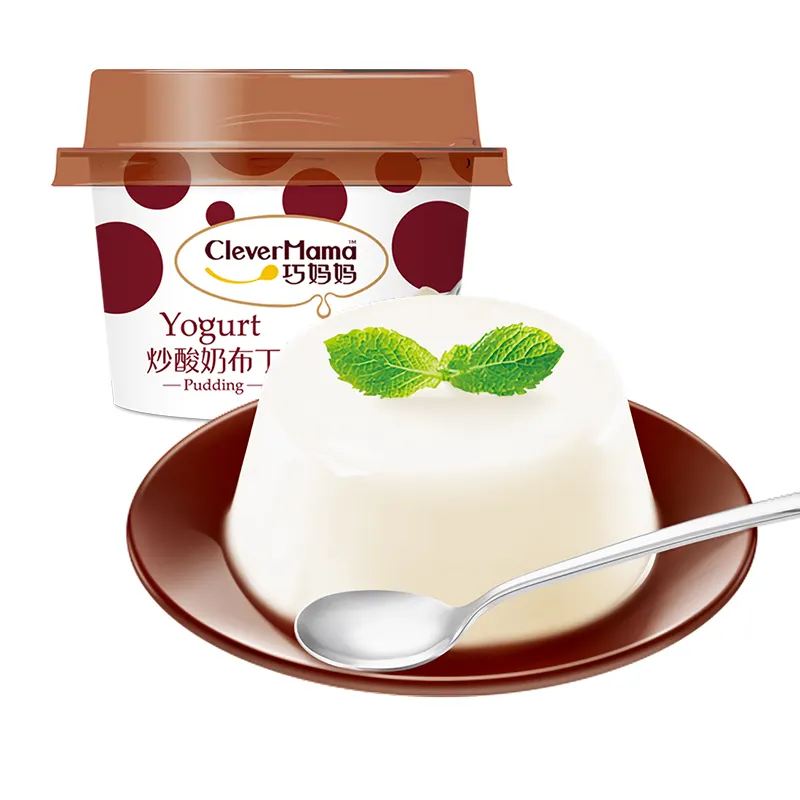 Clever Mama 50g de gelatina zero com baixo teor de gordura iogurte Halal Konjac Jelly Pudim