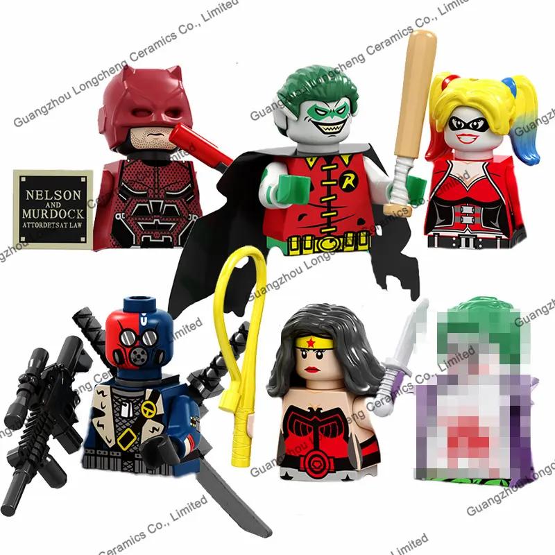 Super Heroes DC Personagem Demolidor Morte Knell Maravilha Zumbi Mulher Aranha Homem Mini Blocos de Construção Figuras Brinquedo do miúdo PG8196