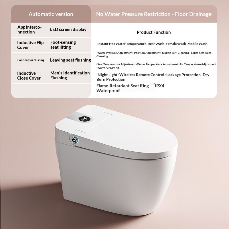 High-end configuration - with water tank - Floor drain