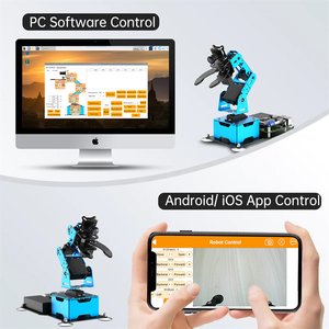 Hiwonder ArmPi mini 4DOF Vision Роботизированная рука, работающая от Raspberry Pi, поддержка Python OpenCV, отслеживание цели для начинающих - Product Image 5