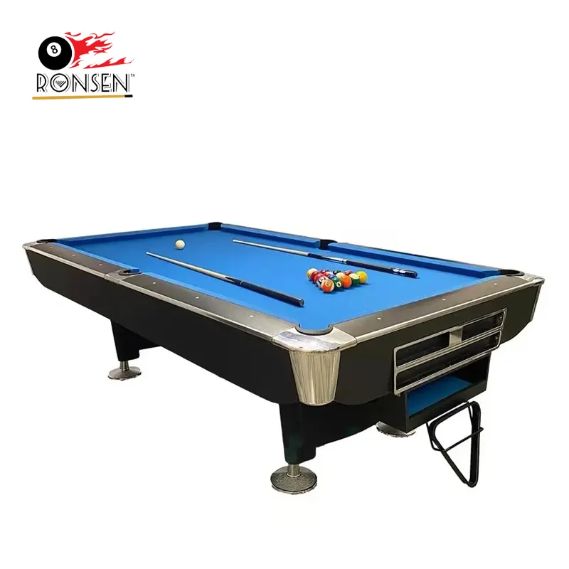 Modern stil 9 top amerikan standart tarzı slates bilardo 8ft 9ft bilardo masası topları ile otomatik dönüş için satış