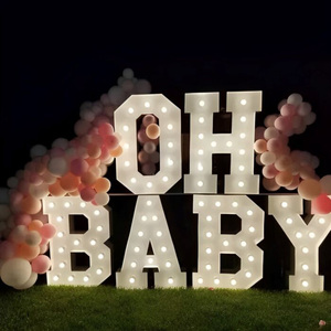 Customized Letters BABY LED Luminous Letters Light Bulb Word Photo Check-in Decorative Lights - Product Image 5