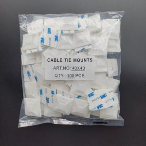 Zip bağları ile kullanım için monte edilebilir 3m kendinden yapışkanlı kablo bağı baz/beşik ile 40X4 0 kablo bağı montaj - Product Image 5