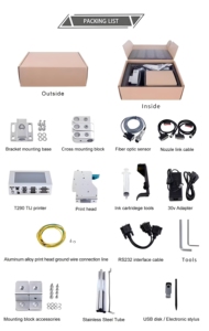 T290 Dual-nozzle TIJ Inkjet Printer a Text QR Code Inkjet Printer with a Maximum Height of 50.8mm Date Encoder - Product Image 4
