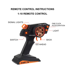 Wholesale <strong>1</strong>/<strong>10</strong> Scale 2.4G PVC High Speed <strong>Rc</strong> Car With Light 4 Channel Remote Control Racing Car - Product Image 2