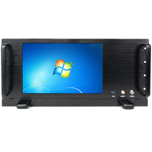 5U rack chasis de control industrial con pantalla de 12,1 pulgadas, teclado, ratón táctil, condensador táctil, pantalla, caja de ordenador - Product Image 3