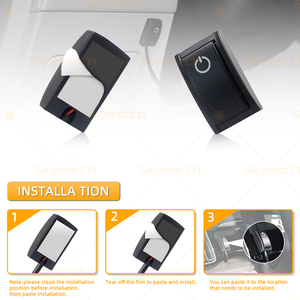 Interruttore a pulsante per Auto tipo pasta fai da te spegnimento/interruttore universale DC12V per illuminazione automatica altre modifiche automobilistiche - Product Image 3